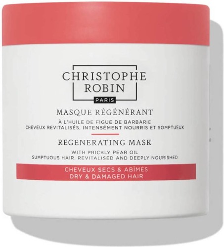 Christophe Robin Regenerating Mask with Prickly Pear Oil | 250 ml | Voor beschadigd en droog haar