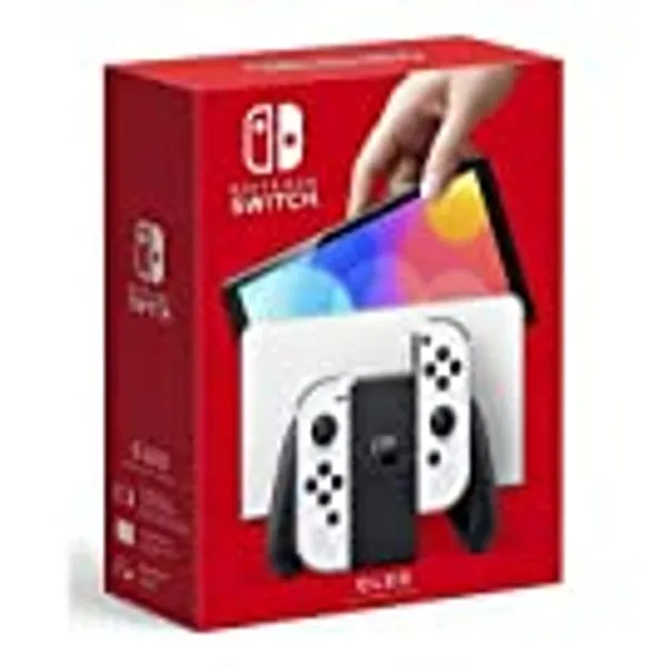 Nintendo Switch™ (OLED Model) with White Joy-Con - OLED Console White/Black Joy-Con Edition