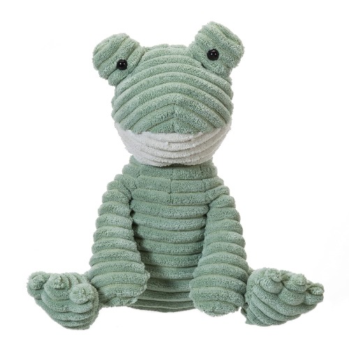 Apricot Lamb Toys Plush Corduroy Frog Stuffed Animal Soft Cuddly Perfect for Child (Corduroy Frog,8.5 Inches)
