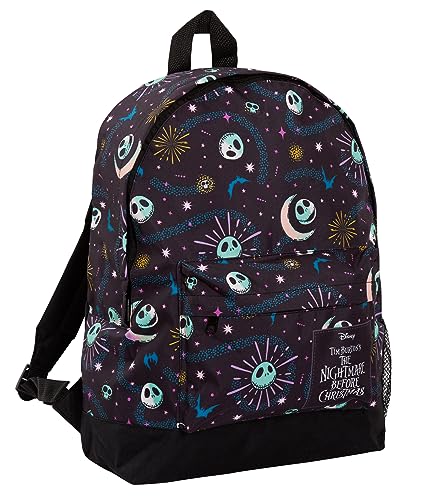 Disney The Nightmare Before Christmas Backpack For Kids Adults Large Capacity Jack Skellington College School Bag - Black