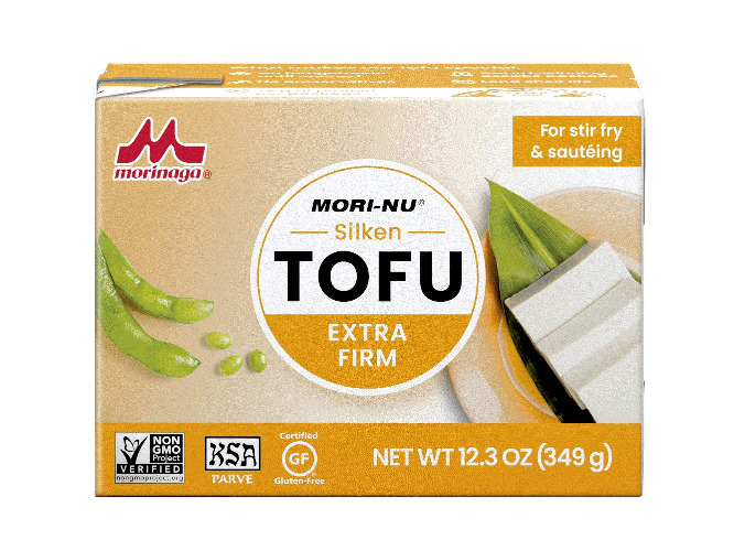 Mori-Nu Silken Tofu Extra Firm | Velvety Smooth and Creamy | Low Fat, Gluten-Free, Dairy-Free, Vegan, Made with Non-GMO soybeans, KSA Kosher Parve | Shelf-Stable | Plant protein | 12.3 oz x 12 Packs - 12