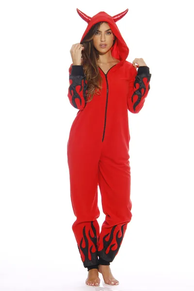 Just Love Devil Adult Onesie Pajamas - Large Devilish