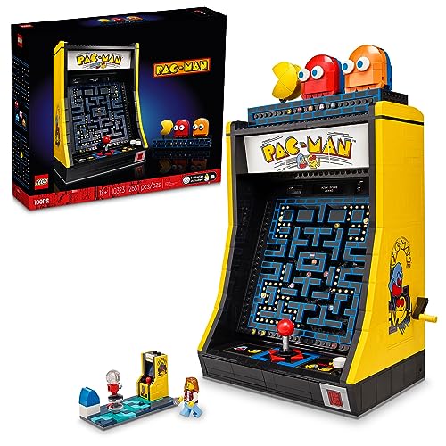 LEGO Icons PAC-Man Arcade Building Kit, Build a Replica Model of a Classic Video Game, Nostalgic Graduation Gift for Fans of Retro Video Games and Retro Décor, 10323