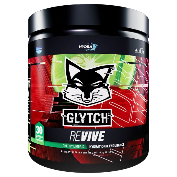 Cherry Limeade - GLYTCH Energy- Gaming Energy Drinks - Cleanest Formula Available