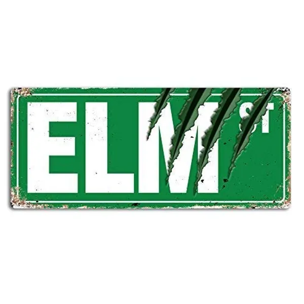 Lilyanaen New Metal Sign Aluminum Sign Elm Street Claws Wall Sign for Outdoor & Indoor 8"x12" - 