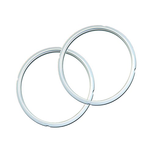 Instant Pot 2-Pack Sealing Ring 5 & 6-Qt, Inner Pot Seal Ring, Electric Pressure Cooker Accessories, Non-Toxic, BPA-Free, Replacement Parts, Clear - 5 & 6Qt - 2pk - Clear