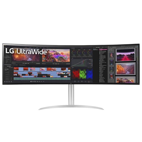Curved Monitor LG UltraWide 49WQ95C-W Nano IPS 49'' Dual QHD 32:9 144Hz FreeSync Premium Pro / G-SYNC Compatible