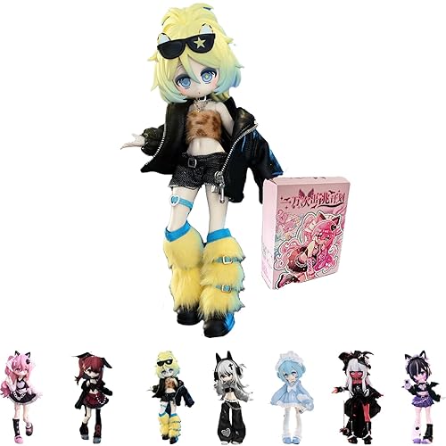 GNATAPIAY 1/12 BJD Dolls Blind Box,Kawaii BJD Dolls Ten Thousand Escape Plan Series 1/12 Ball Jointed Doll Collectable Action Figure for Girls Birthday Party Gift Toys - 1 Box