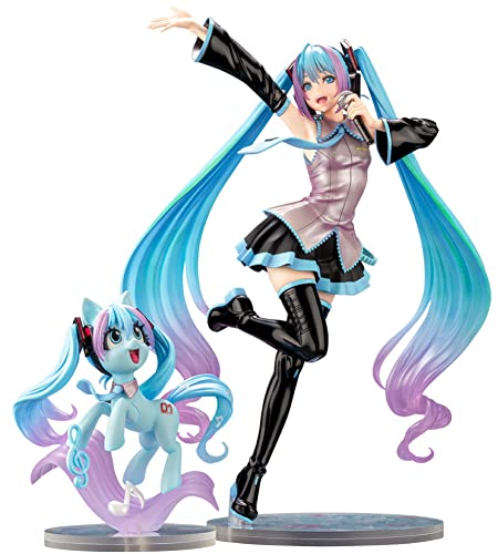 Kotobukiya Pequeño Pony Feat. Hatsune Miku Bishoujo SV321 - Estatua de PVC (1/7, 22 cm), Multicolor