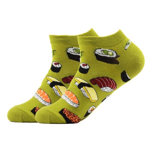 Sushi Ankle Socks from the Sock Panda (Men's & Women's Sizes) - Adult Medium