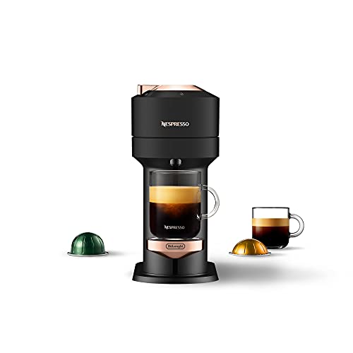 Nespresso Vertuo Coffee and Espresso Maker, Machine Only, Black Matte Rose Gold