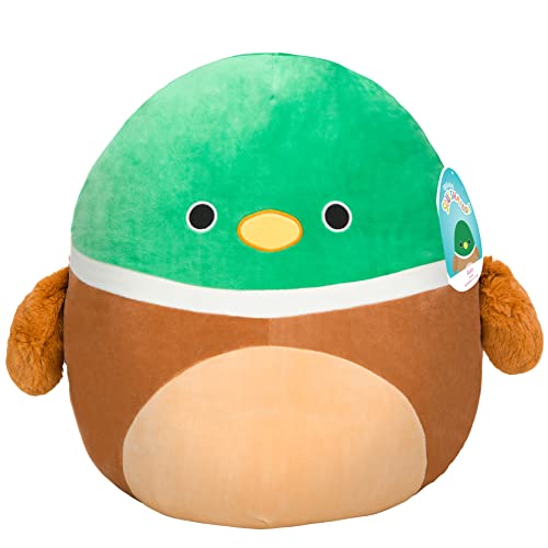 SQUISHMALLOW 16" Large Avery The Mallard - Officially Licensed Kellytoy Plush - Collectible Soft & Squishy Stuffed Animal Toy - Add to Your Squad - Gift for Kids, Girls & Boys - 16 Inch