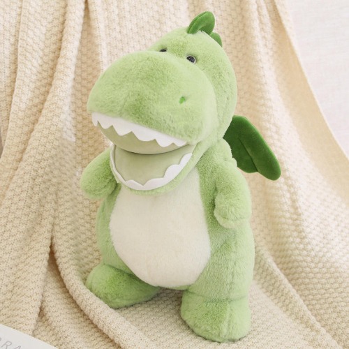 Adorable and cuddly dino plush - green / 25cm