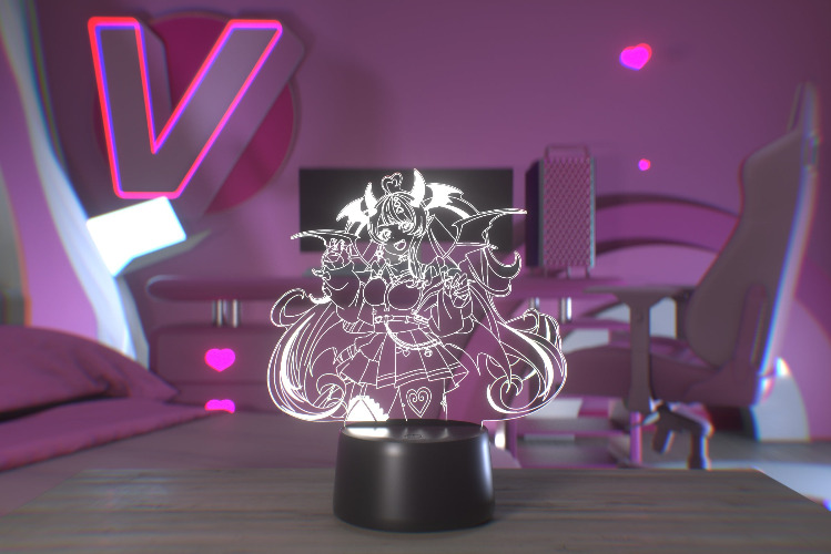 Ironmouse Otaku Lamp