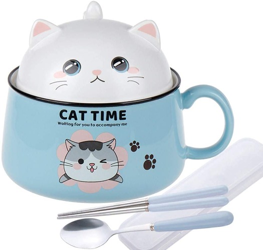 Cute Ceramic Instant Noodle Bowl