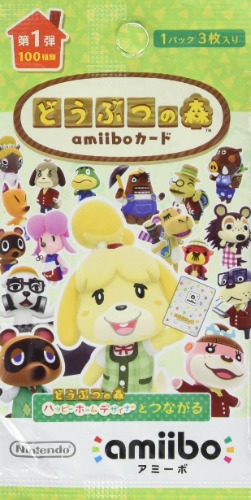 Animal Crossing Series 1 Amiibo Cards Pack Japanese Release (3-cards) [Nintendo]