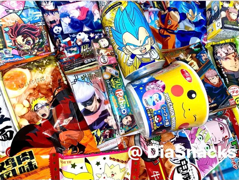 Anime Cartoon Premium Asian Snack Box Japanese Taiwan Candy Soda Birthday Valentine Lunar Year Holiday