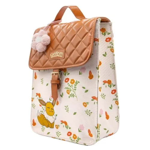 Pokemon - Eevee Floral Canvas Quilted Backpack - Clothing - EB Games Australia