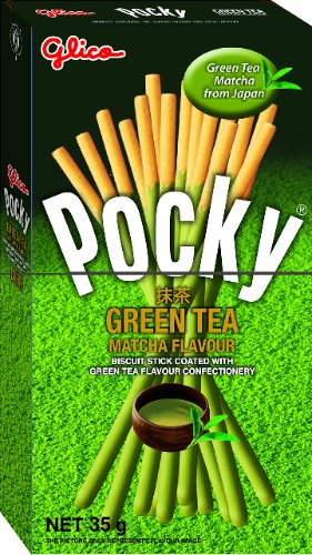 Glico Pocky Green Tea Biscuit Stick, 35g