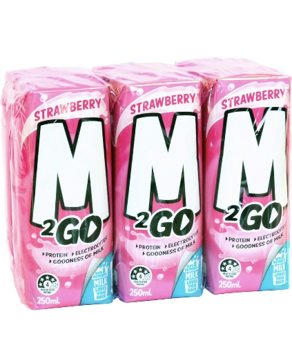 M2GO Strawberry Flavoured Milk 250ml x 6 : Amazon.com.au: Pantry Food & Drinks