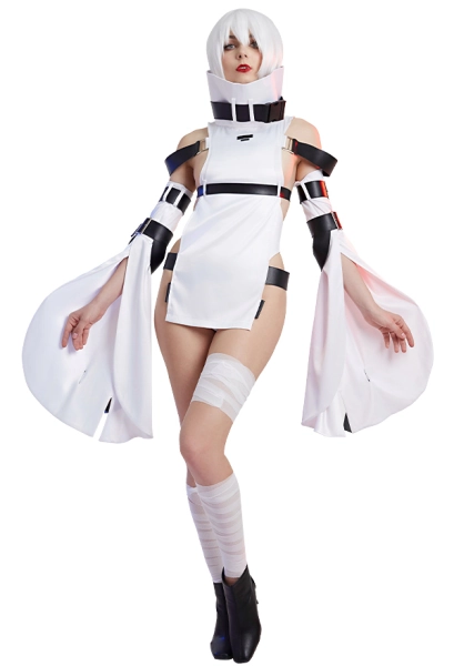 Noelle Sealed Girl Cosplay Costume NieR Reincarnation Bodysuit with Sleeves and Full-set Accessories