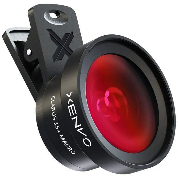 Xenvo Pro Lens Kit for iPhone and Android, Macro and Wide Angle Lens with LED Light and Travel Case - 