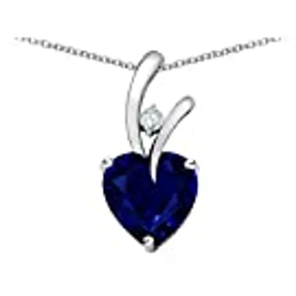 Star K Choice of 10k Gold or Sterling Silver Heart Shape 8mm Endless Love Pendant Necklace
