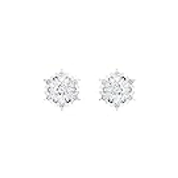 Swarovski Women's Magic Snowflake Rhodium Finish Necklace, Earrings, Set, Clear Crystal Jewelry Collection