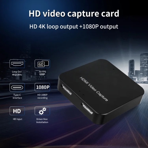 4K 60Hz HDMI Capture Card for Live Streaming - Video Capture Device