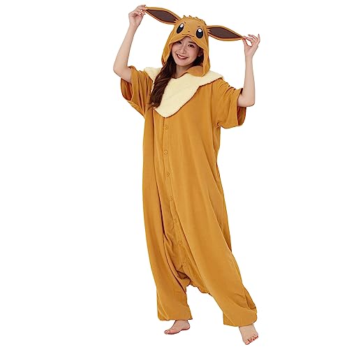 SAZAC Kigurumi - Pokemon - Eevee - Summer Onesie Jumpsuit Halloween Costume - One Size