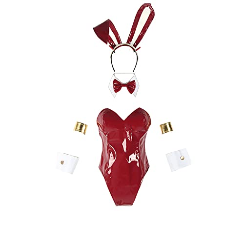 Darling in The FRANXX Cosplay Kostüm 02 Zero Two Cosplay Bunny Girl Anzug für Halloween Party - S - Rot
