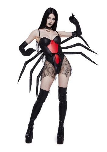 Venomous Vixen Spider Costume | BLACK / Small