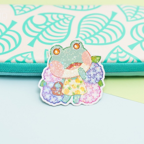 Lily Die Cut Vinyl Sticker - Holographic