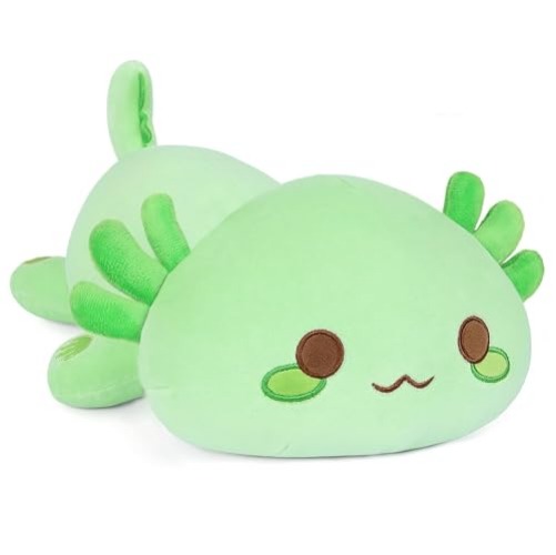 Onsoyours Cute Axolotl Plushie, Soft Stuffed Animal Salamander Plush Pillow, Kawaii Plush Toy for Kids (Grreen Axolotl, 19") - Grreen Axolotl - 19"