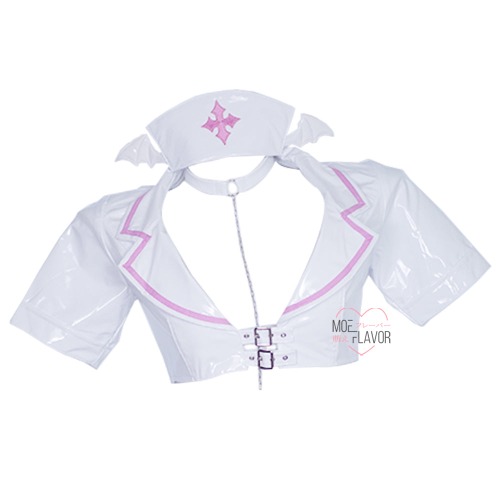 Latex Succubus Nurse - White / Top / XS/S