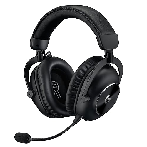 Logitech G PRO X 2 Lightspeed Wireless Gaming Headset: Detachable Boom Mic, 50mm Graphene Drivers, DTS:X Headphone 2.0—7.1 Surround, Bluetooth/USB/3.5mm Aux, for PC, PS5, PS4, Nintendo Switch - Black - Black - Headset