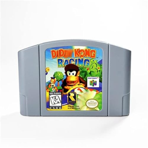 Diddy Kong Racing For 64 Bit Game Cartridge USA Version NTSC Format