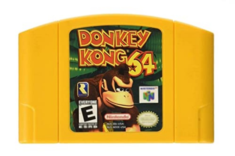PERELE New N64 The Legend of Donkey Kong 64 Video Game Cartridge US Version for Nintendo 64 Game