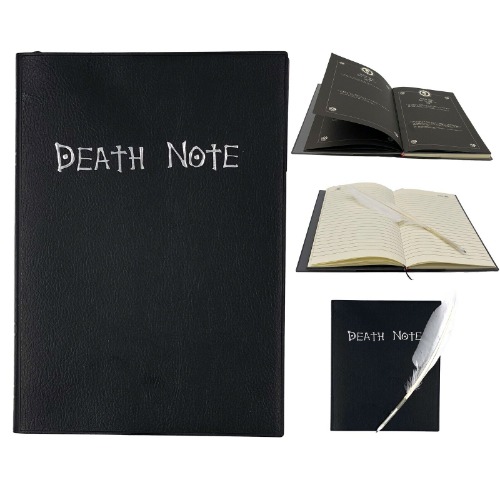 Goldenvalueabl<wbr/>e Anime Death Note Cosplay Notebook with Feather Pen and Bookmark