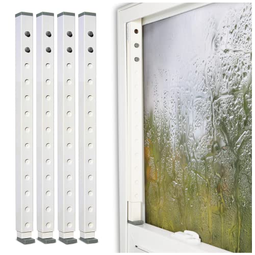 The Lock-it Block-it – (4 Devices) Home Security Adjustable Window Locks/Window Security Bars, Door Jammer & Sliding Glass Door Security bar, Child Safety Lock & Patio Door Security bar - 4 Device