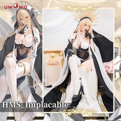 【Pre-sale】Uwowo Game Azur Lane HMS Implacable Nun Sexy Dress Cosplay Cosutme - XL