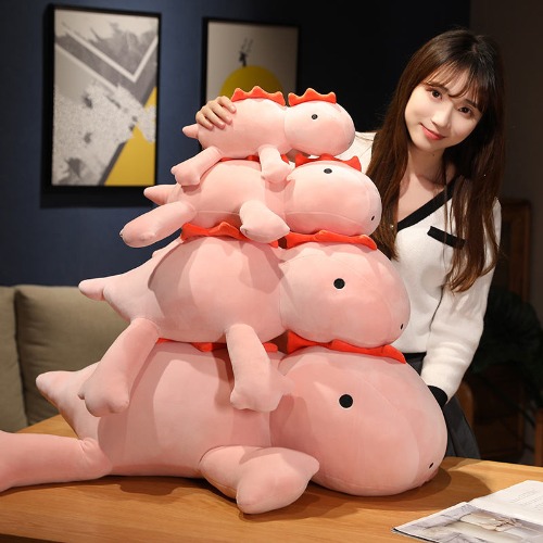 Thomas - 30cm Cute Pink Dinosaur Plush - green / 30cm