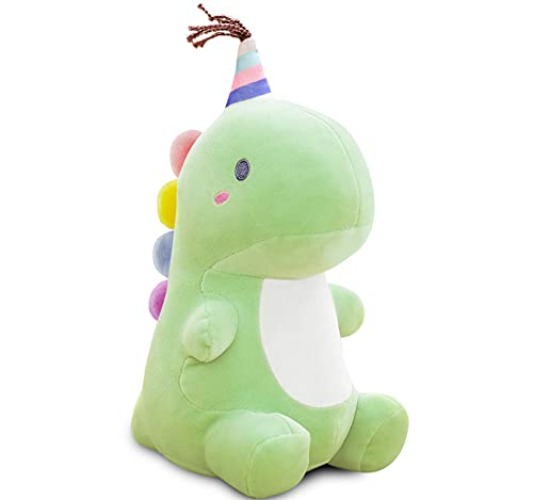 HENXING 10in Dinosaur Plush Toys, Cute Stuffed Animal Toy, Soft Dinosaurs Plush Doll Gifts for Boys Girls Adults Christmas Birthday Gifts Perfect Present - Green