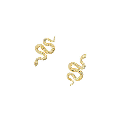 Snake Studs | 18K Gold Plated