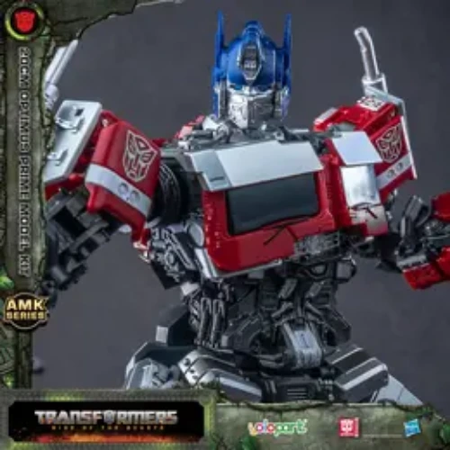 YOLOPARK Transformers Toys: Optimus Prime Action Figure - Rise of the Beasts - 7.87 Inch Pre-assembled Model Kit from the AMK Series