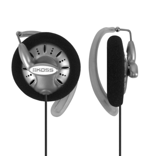 Koss KSC75 Portable Stereophone Headphones, Single, Standard Packaging White/Gray - Single Standard Packaging