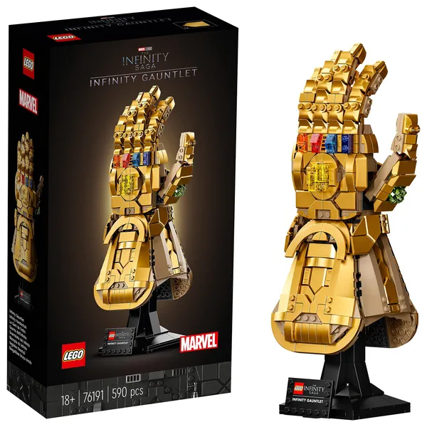 LEGO 76191 Marvel Infinity Gauntlet Set, Collectible Thanos Glove with Infinity Stones, Collectible Avengers Gift, Model Kits for Adults to Build