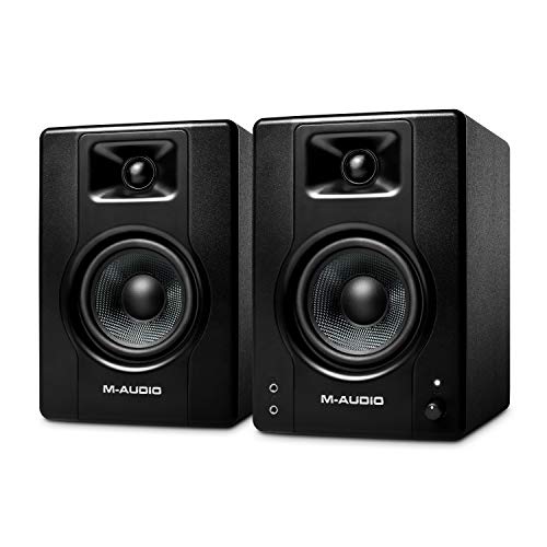 M-Audio BX4 4.5" Studio Monitors, HD PC Speakers for Recording and Multimedia with Music Production Software, 120W, Pair - Pair 4.5" Speakers - No Bluetooth