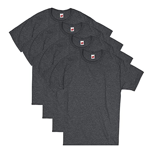 Hanes Mens Short Sleeve Comfort Soft T-Shirt - X-Large - Charcoal Heather 4-pack