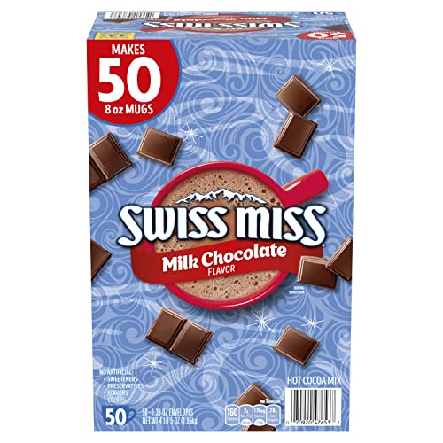 Swiss Miss Milk Chocolate Hot Cocoa Mix Packets - 50 ct, 69 Ounce (Pack of 1) (980129574) - 1.38 Ounce (Pack of 50)